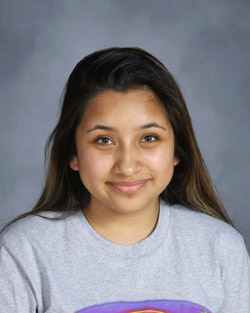 The Woodstock Independent's Student of the Week, Giselle Alarcon